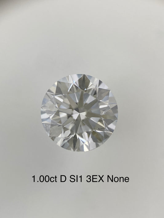1.00ct D SI1 EX EX EX NONE